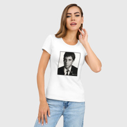 Женская футболка хлопок Slim Аль Пачино Al Pacino - фото 2
