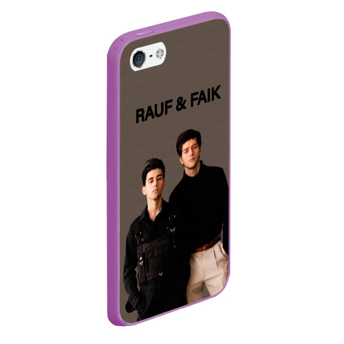 Чехол для iPhone 5/5S матовый Rauf & Faik Рауф и Фаик, цвет фиолетовый - фото 3