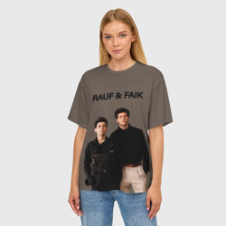 Женская футболка oversize 3D Rauf & Faik Рауф и Фаик - фото 2