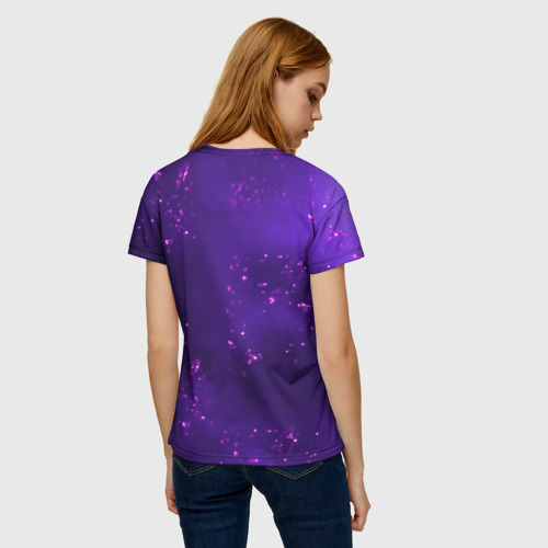 Женская футболка 3D с принтом ФИШЛЬ | FISCHL | ЭЛЕКТРО, вид сзади #2