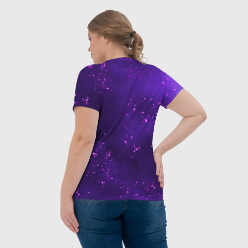 Женская футболка 3D с принтом ФИШЛЬ | FISCHL | ЭЛЕКТРО, вид сзади #2
