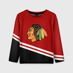 Детский лонгслив 3D Chicago Blackhawks, NHL