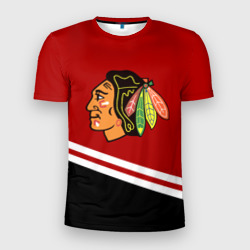 Мужская футболка 3D Slim Chicago Blackhawks, NHL