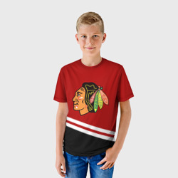 Детская футболка 3D Chicago Blackhawks, NHL - фото 2