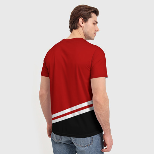Мужская футболка 3D Chicago Blackhawks, NHL, цвет 3D печать - фото 4