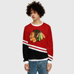 Мужской свитшот 3D Chicago Blackhawks, NHL - фото 2