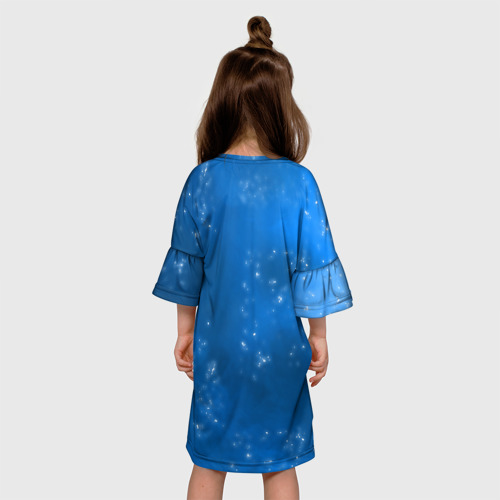 Детское платье 3D с принтом ЦИЦИ | QI QI | КРИО, вид сзади #2
