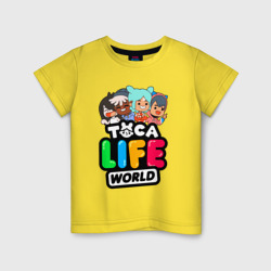 Детская футболка хлопок Toca life world Тока Лайф ворлд персонажи