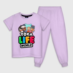 Детская пижама хлопок Toca life world Тока Лайф ворлд персонажи