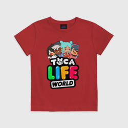 Детская футболка хлопок Toca life world Тока Лайф ворлд персонажи