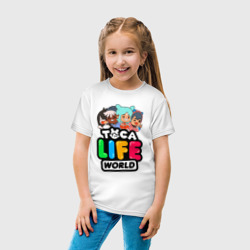 Детская футболка хлопок Toca life world Тока Лайф ворлд персонажи - фото 2