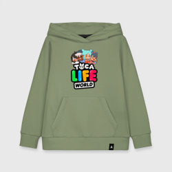 Детская толстовка хлопок Toca life world Тока Лайф ворлд персонажи