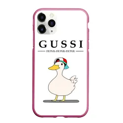 Чехол для iPhone 11 Pro Max матовый Gussi honk baby