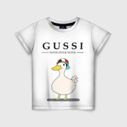 Детская футболка 3D Gussi honk baby