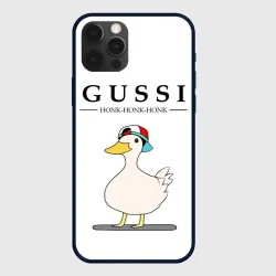 Чехол для iPhone 12 Pro Max Gussi honk baby