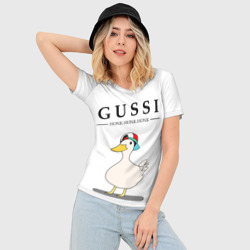 Женская футболка 3D Slim Gussi honk baby - фото 2