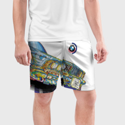 Мужские шорты спортивные Бэха в стиле поп-арт - фото 2