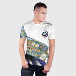 Мужская футболка 3D Slim Бэха в стиле поп-арт - фото 2
