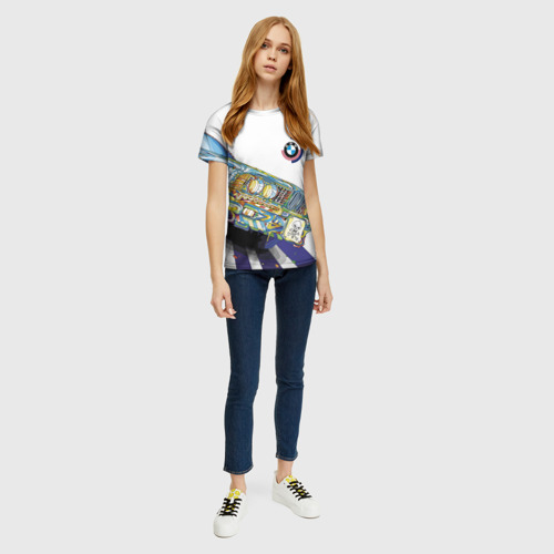 Женская футболка 3D Бэха в стиле поп-арт, цвет 3D печать - фото 5