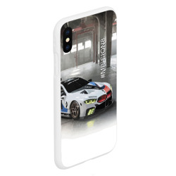 Чехол для iPhone XS Max матовый BMW Motorsport Mission 8 - фото 2
