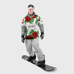 Накидка на куртку 3D Юлия в розах