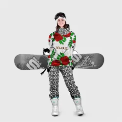 Накидка на куртку 3D Юлия в розах - фото 2