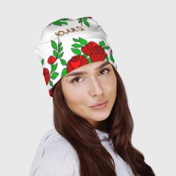 Шапка 3D Юлия в розах - фото 2