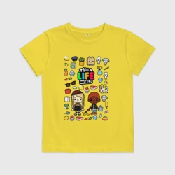 Детская футболка хлопок Toca life world Тока Лайф ворлд Toca Boca
