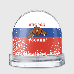 Игрушка Снежный шар Вперёд Россия! медведь