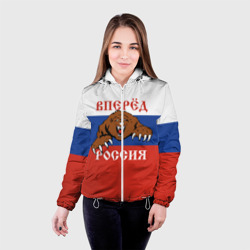 Женская куртка 3D Вперёд Россия! медведь - фото 2