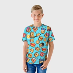 Детская футболка 3D Paper BAG cat Toca Boca Toca life world - фото 2