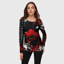 Женский лонгслив 3D Король Захард Башня Бога Знак - фото 2