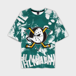 Мужская футболка oversize 3D Анахайм Дакс Anaheim Ducks