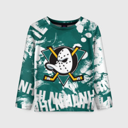 Детский лонгслив 3D Анахайм Дакс Anaheim Ducks