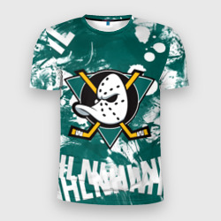 Мужская футболка 3D Slim Анахайм Дакс Anaheim Ducks