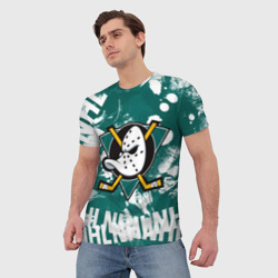 Мужская футболка 3D Анахайм Дакс Anaheim Ducks - фото 2