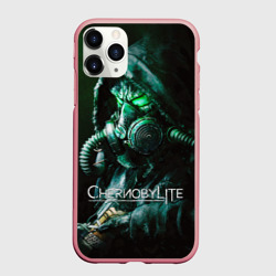 Чехол для iPhone 11 Pro Max матовый Chernobylite - Черный Сталкер