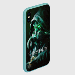 Чехол для iPhone XS Max матовый Chernobylite - Черный Сталкер - фото 2
