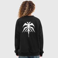 Женский свитшот oversize без начеса хлопок Крылатое древо Урёк Мазино - фото 2