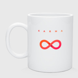 Кружка керамическая Karma красно-оранжевый
