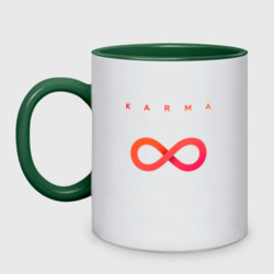 Кружка двухцветная Karma красно-оранжевый