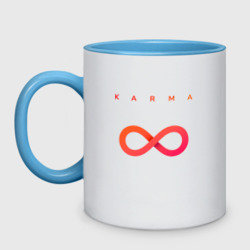 Кружка двухцветная Karma красно-оранжевый