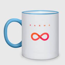 Кружка двухцветная Karma красно-оранжевый