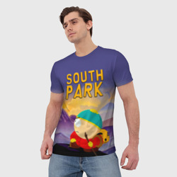 Мужская футболка 3D Эпичный Картман в горах Южный Парк - фото 2