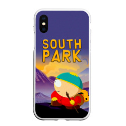 Чехол для iPhone XS Max матовый Эпичный Картман в горах Южный Парк
