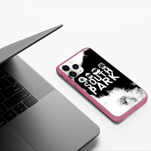 Чехол для iPhone 11 Pro матовый с принтом Все пацаны на черном фоне Южный Парк, фото #5