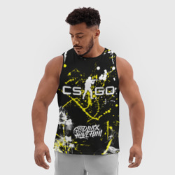Мужская спортивная майка 3D CS:GO Брызги красок - фото 2