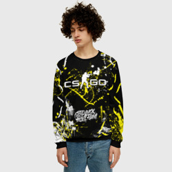 Мужской свитшот 3D CS:GO Брызги красок - фото 2