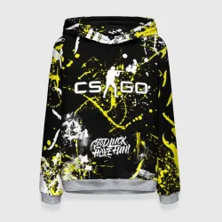Женская толстовка 3D CS:GO Брызги красок
