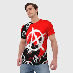 Мужская футболка 3D анархия гражданская оборона | ПАТТЕРН - фото 2